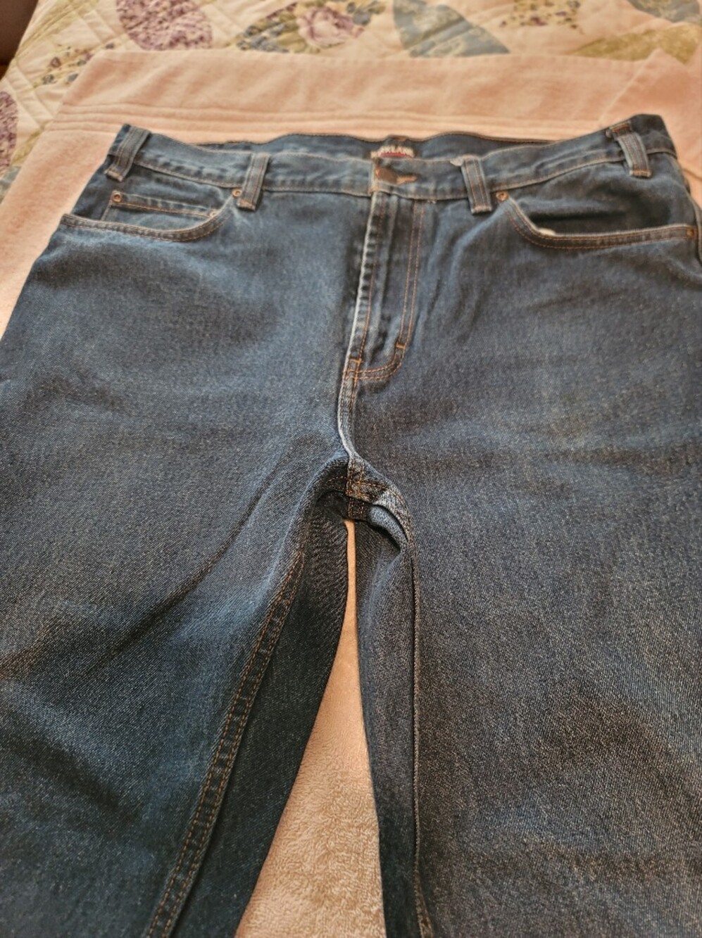 Kirkland Signature Men's Straight-Leg Jeans in Dark Blue